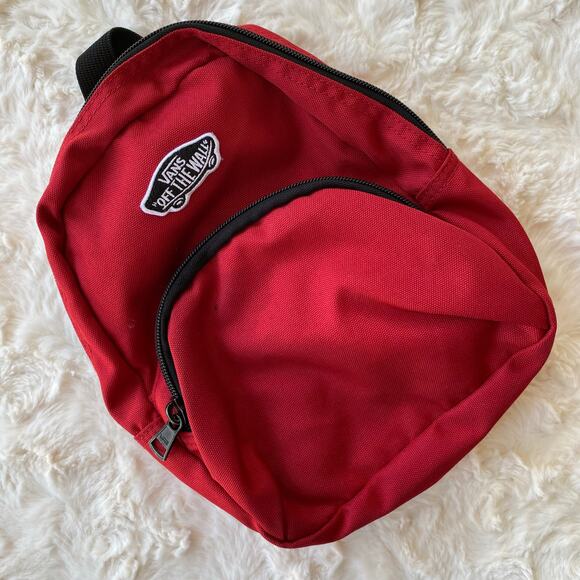 Vans Got This Mini Backpack Red Unisex Y2K Vans Off The Wall Mini Bag 10x7x4 - Picture 4 of 12